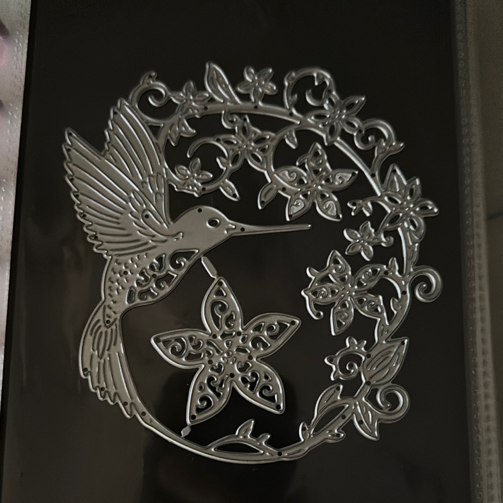 Elegant Hummingbird Birthday Card